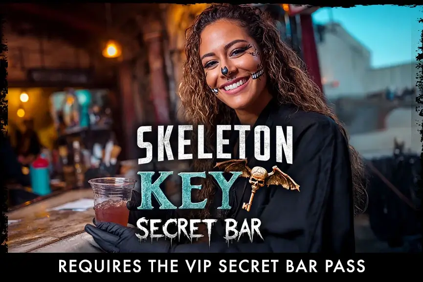 Woman at Skeleton Key secret haunted bar